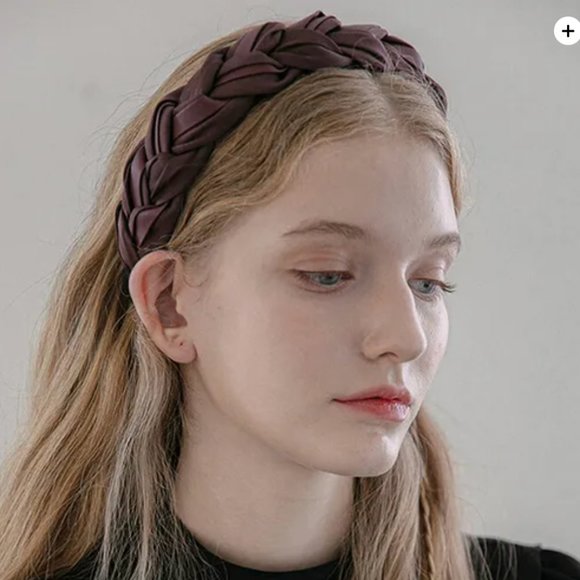 Brown Jean Paul Clarisse French Braided Headband - Picture 1 of 7